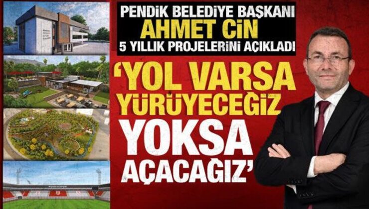 Başkan Ahmet Cin, Pendik için 5 yıllık projeleri tanıttı