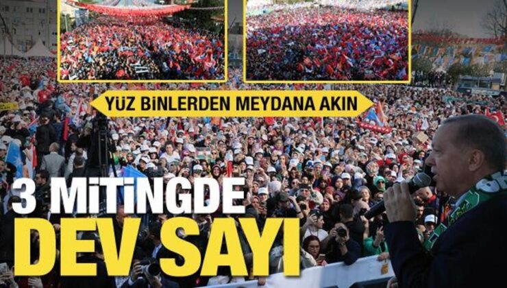 Meydanlarda ‘Cumhur’ fırtınası: 3 günde 220 bin