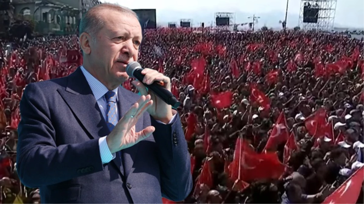 Erdoğan, İzmir mitingine katılan kişi sayısını açıkladı: Emniyetten bilgi aldım, alanda 100 bin kişi var