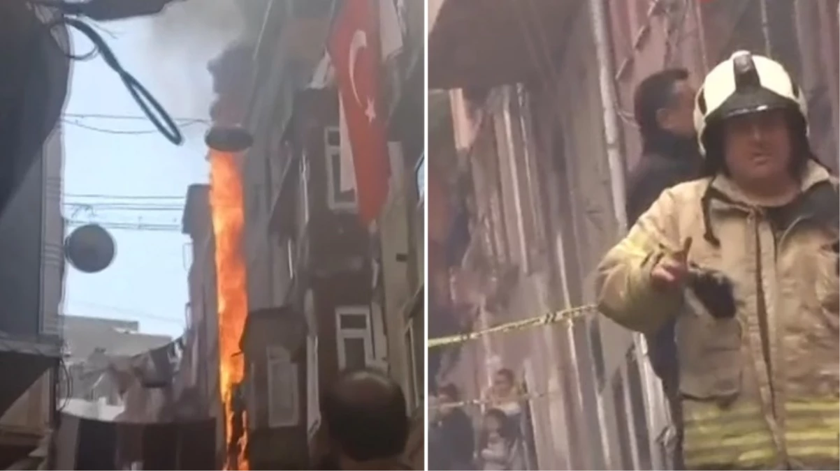 Beyoğlu’nda korkutan yangın! 11 kişi tahliye dildi