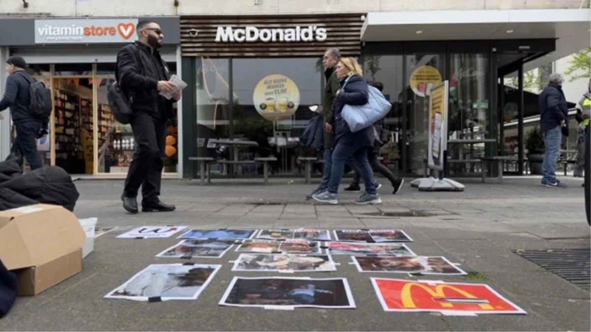 Hollanda’da McDonald’s şubeleri önünde İsrail protestosu