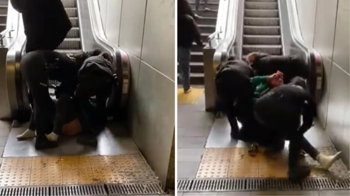 İstanbul’da akılalmaz olay! Metroda polise yakalanan kadın soyundu