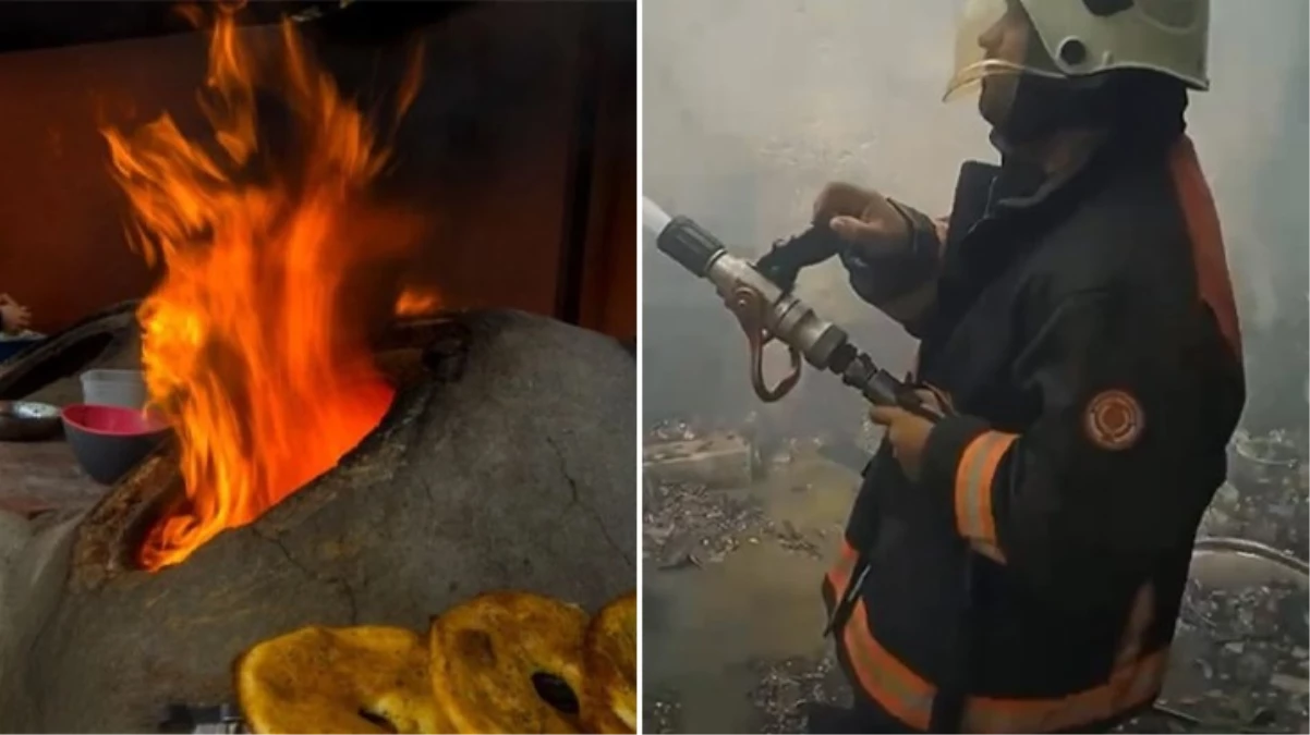 Tandıra benzin bidonu devrildi! Geliniyle birlikte yanmaya başlayan kaynana can verdi