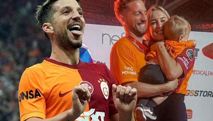 Galatasaray’ın Dries Mertens paylaşımına eşi Katrin Kerkhofs’tan flaş yorum!